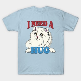 I NEED A HUG // Sad Kitty Face T-Shirt